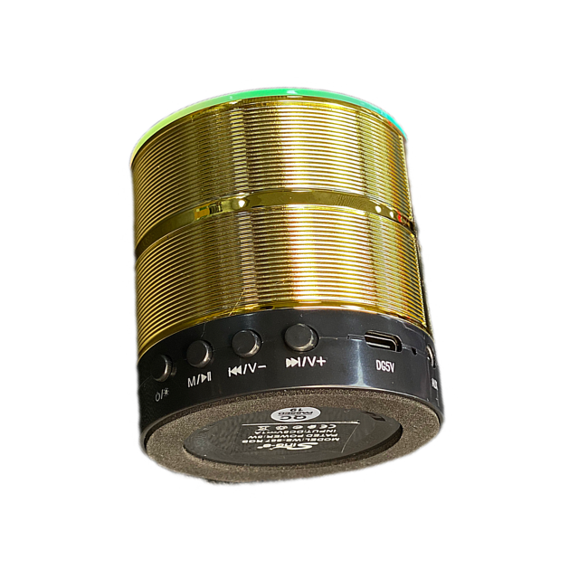 اسپیکر بی‌سیم WS-887 با طراحی فشرده، دکمه‌های کنترلی و قابلیت اتصال TWS دو اسپیکر