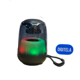 اسپیکر RGB بلوتوثی مدل ZQS-L02 با طراحی استوانهای و رقص نور رنگی