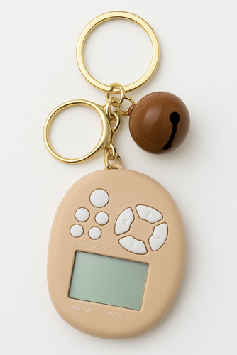 جاکلیدی گیمدار تاماکوچی با طراحی فانتزی در چهار رنگ دلپذیر