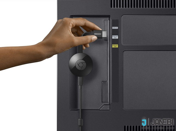 دانگل انتقال تصویر گوشی به تلویزیون HDMI مدل ChromeCast (وای فای/اسمارت ویو)