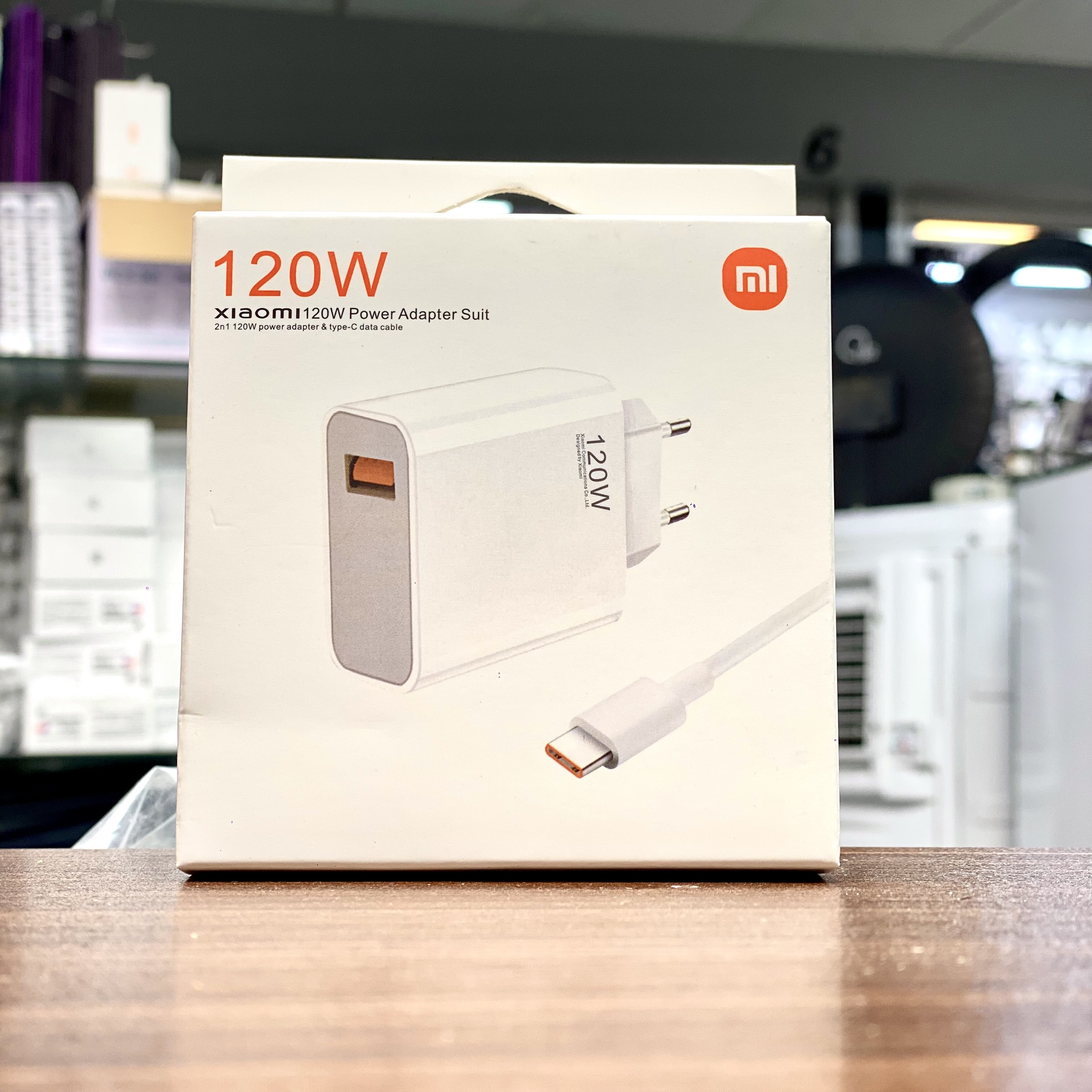 آداپتور ۱۲۰ وات شیائومی HyperCharge همراه کابل ۶A ثانیه شمار