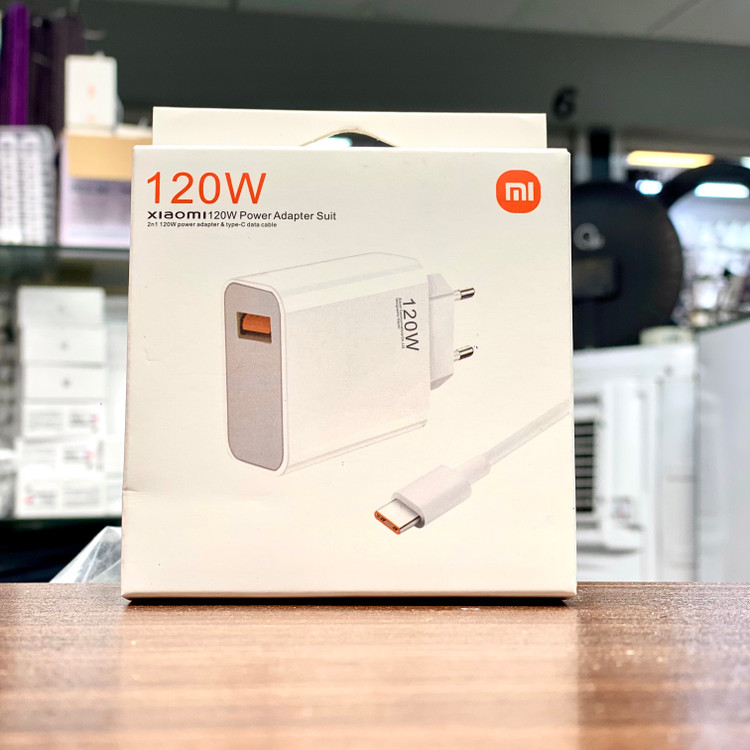 آداپتور ۱۲۰ وات شیائومی HyperCharge همراه کابل ۶A ثانیه شمار