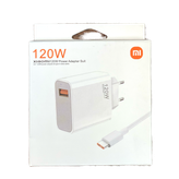 تصویر پورتها و کابل ۶ آمپر آداپتور ۱۲۰W Xiaomi اعشار