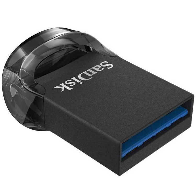 فلش مموری ۱۲۸ گیگ سن دیسک مدل Ultra Fit USB3.1 با طراحی فلزی و سایز کوچک