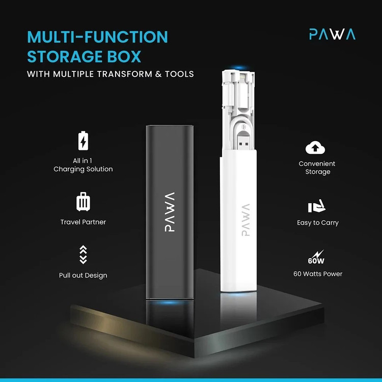 نمای عملکرد مبدل USB-A به Type-C هنگام اتصال به پاوربانک