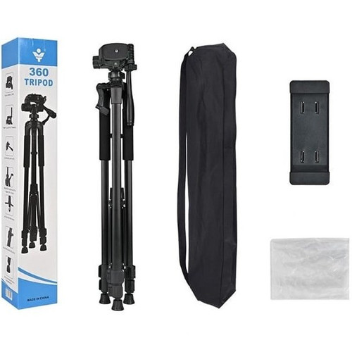 سه پایه دوربین و گوشی مناسب تولید محتوا با قابلیت تنظیم ارتفاع