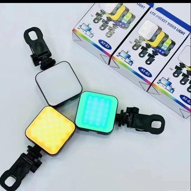 نور LED AY-83 مناسب عکاسی و تولید محتوا ویدیو لایت حرفهای