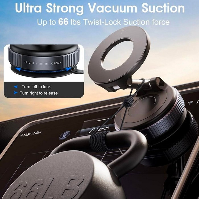 نگهدارنده گوشی K007 مگنتی با چرخش ۳۶۰ درجه و نصب آسان