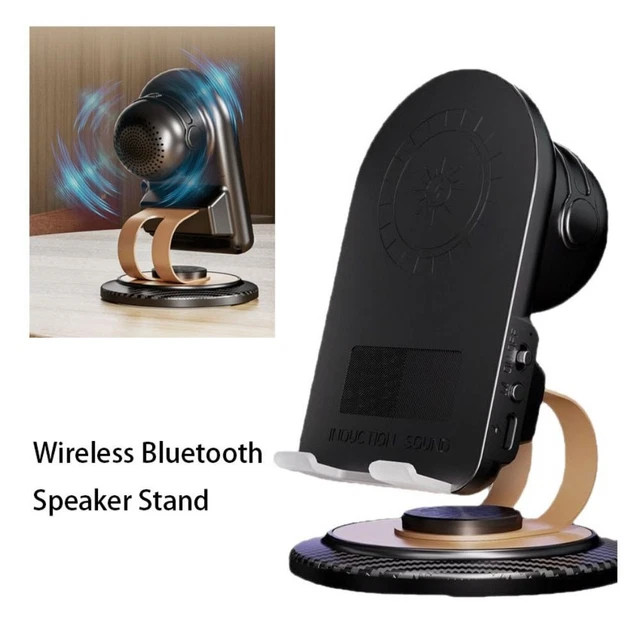 اسپیکر القایی مگ سیف با رقص نور RGB و استند گوشی Induction Speaker