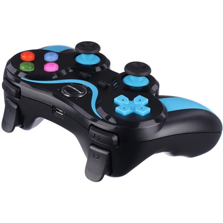 نمای جلو دسته بازی Shinecon SCS9 با نگهدارنده گوشی قابل تنظیم