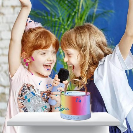اسپیکر بلوتوثی قابل حمل K52 با میکروفون بیسیم کودکان مناسب کادو