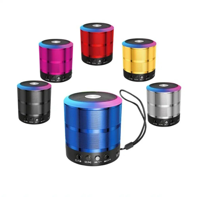 اسپیکر بلوتوثی قابل حمل مدل WS-887 RGB رقص نور دار