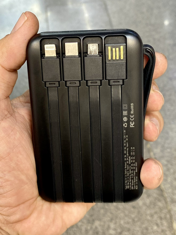 پاوربانک 10000 میلیآمپر جیبی TurboCell D561 فست شارژ همراه با ۶ ماه گارانتی تعویض